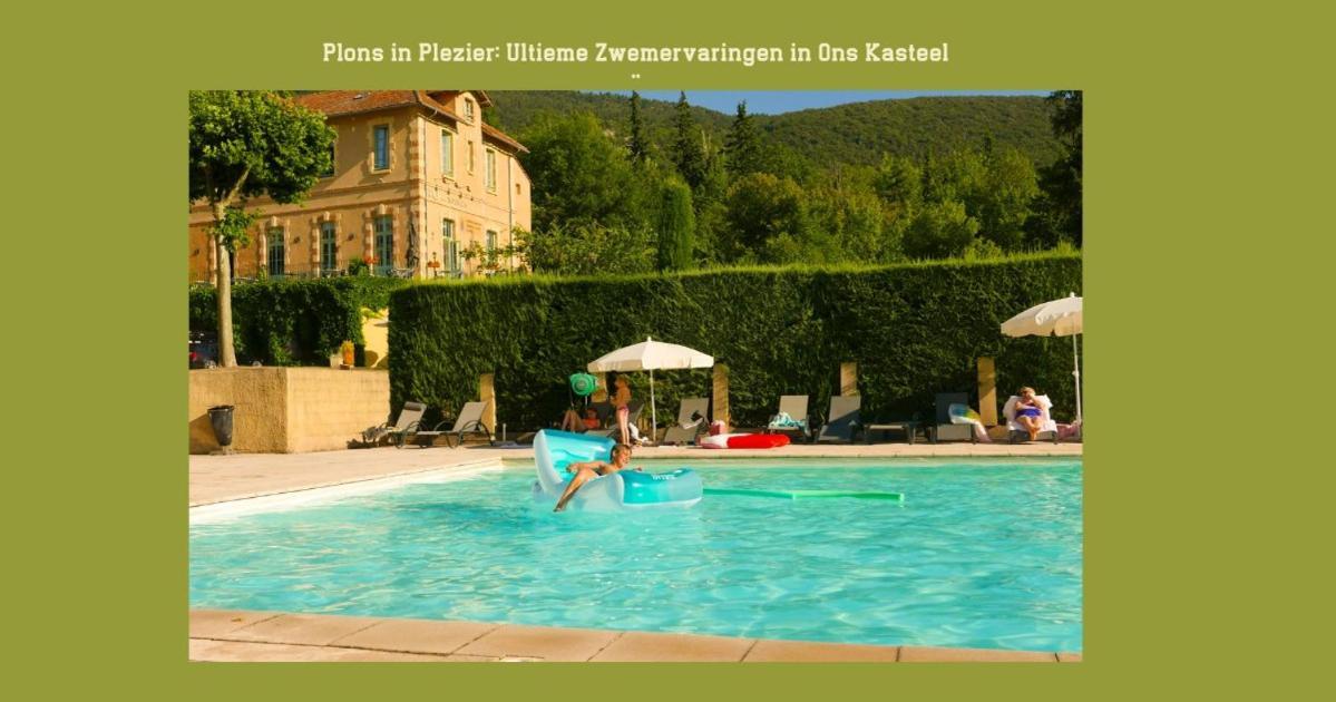 Chateau Des Gipieres Bij De Mont Ventoux Montbrun-les-Bains Zewnętrze zdjęcie